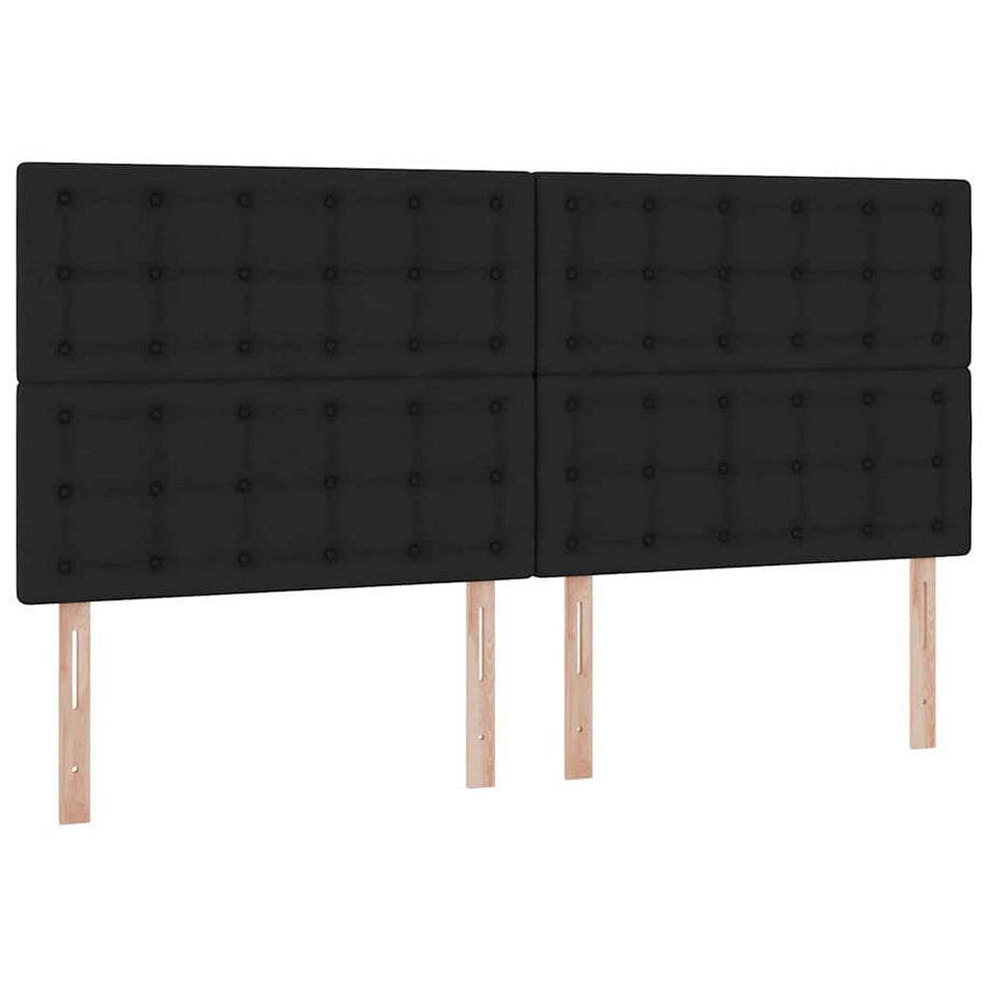 Opslag bed met matras met opslag Zwart 200 x 200 cm Nep Leer