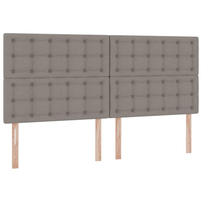 Opslag bed met matras met opslag Taupe 200 x 200 cm Nep Leer