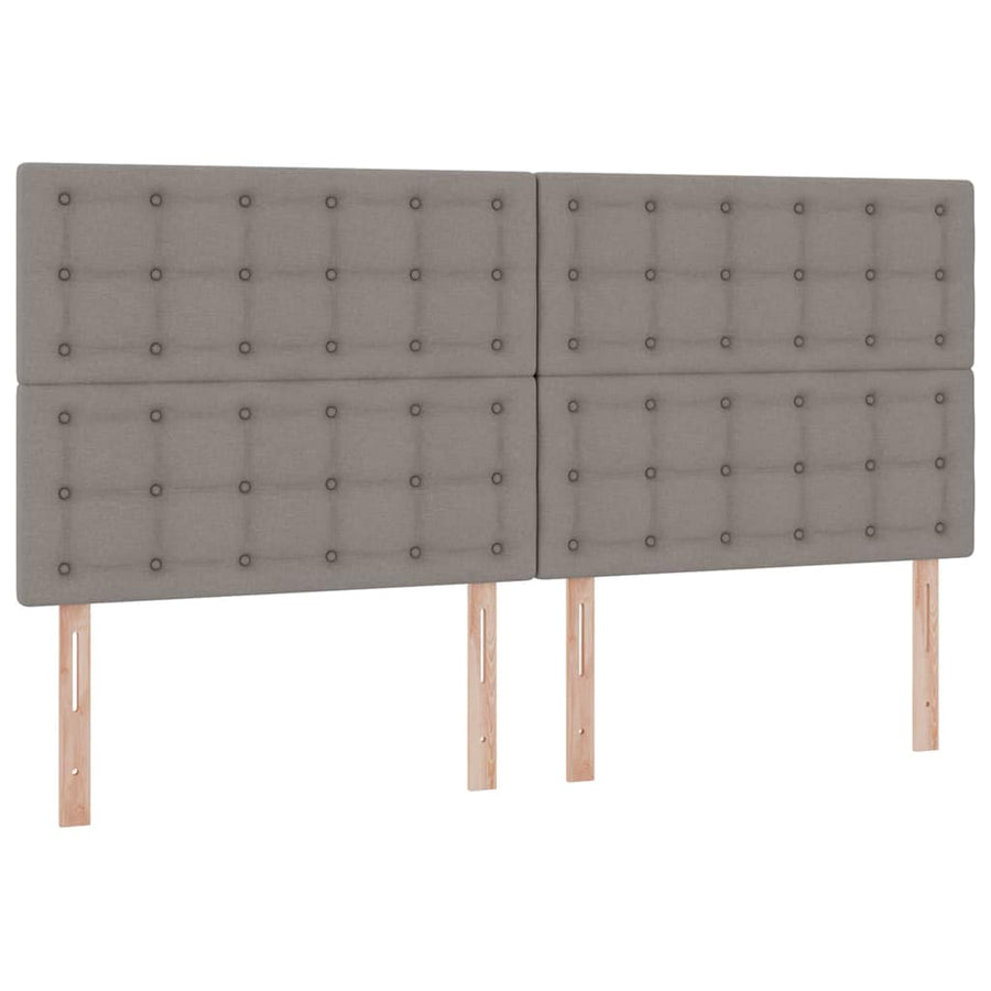 Opslag bed met matras met opslag Taupe 200 x 200 cm Nep Leer