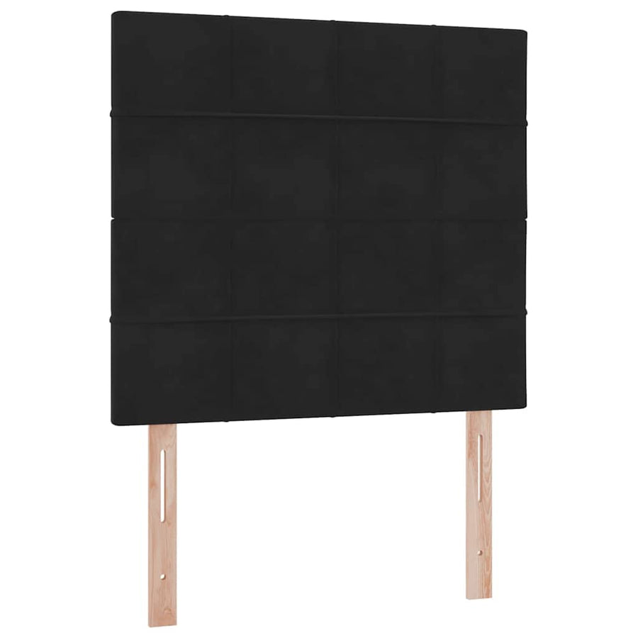 Opslag bed met matras met matras Zwart 100 x 200 cm Fluweel
