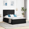 Opslag bed met matras met matras Zwart 140 x 190 cm Fluweel