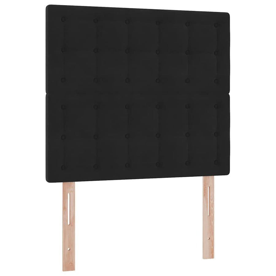 Opslag bed met matras met matras Zwart 90 x 190 cm Fluweel