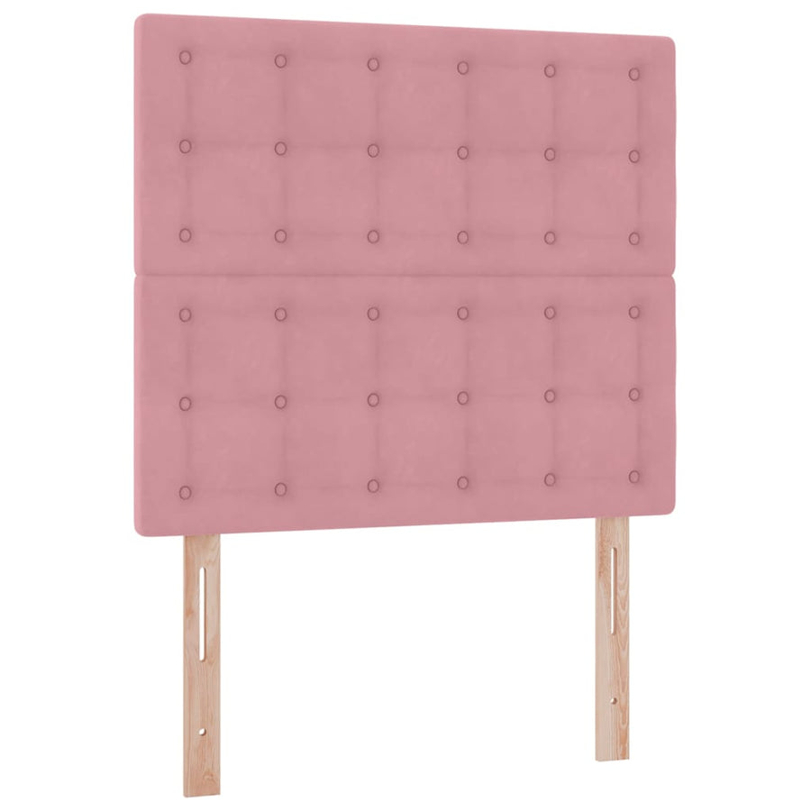 Opslag bed met matras met matras Roze 100 x 200 cm Fluweel