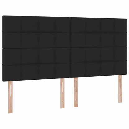 Opslag bed met matras met opslag Zwart 200 x 200 cm Nep Leer