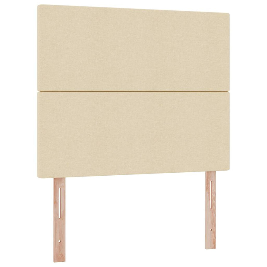 Opbergbed met LED met matras Crème 120 x 190 cm Polyester