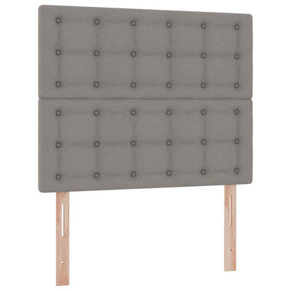 Opbergbed met LED met matras Taupe 120 x 190 cm Polyester
