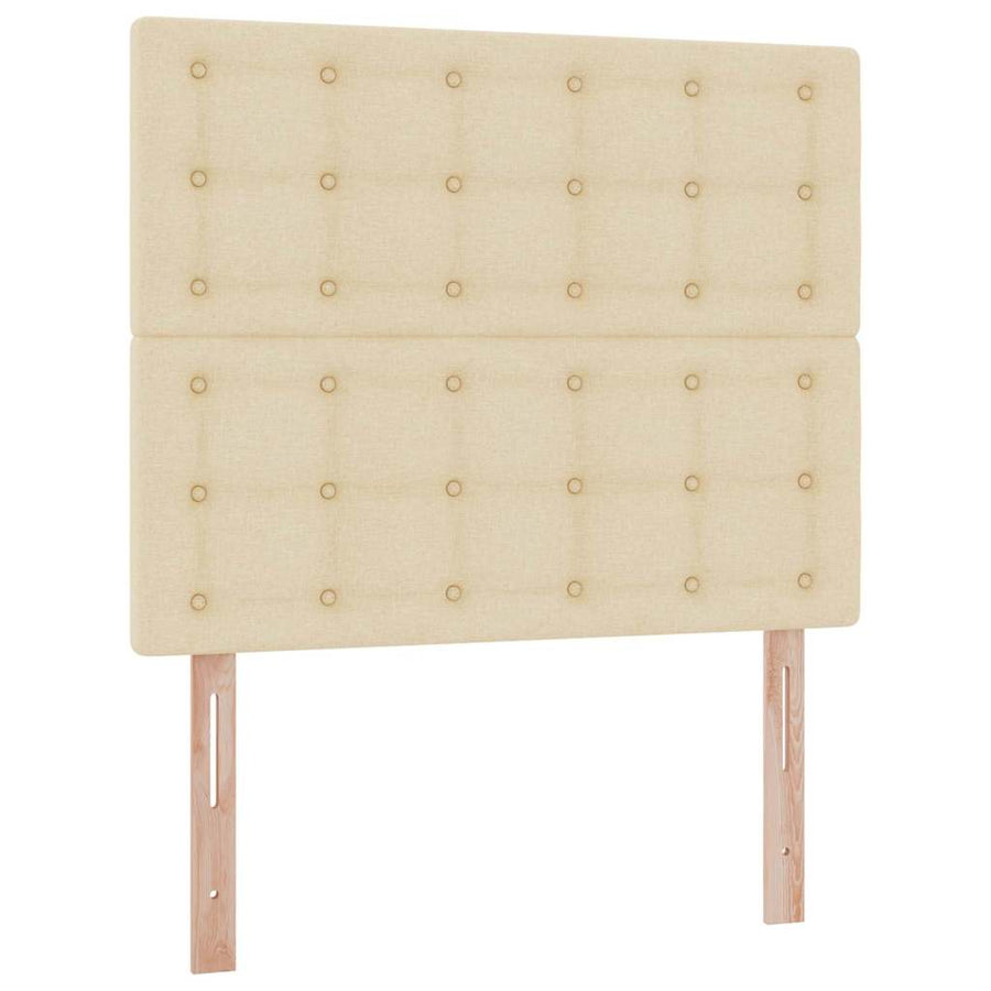 Opbergbed met LED met matras Crème 120 x 190 cm Polyester