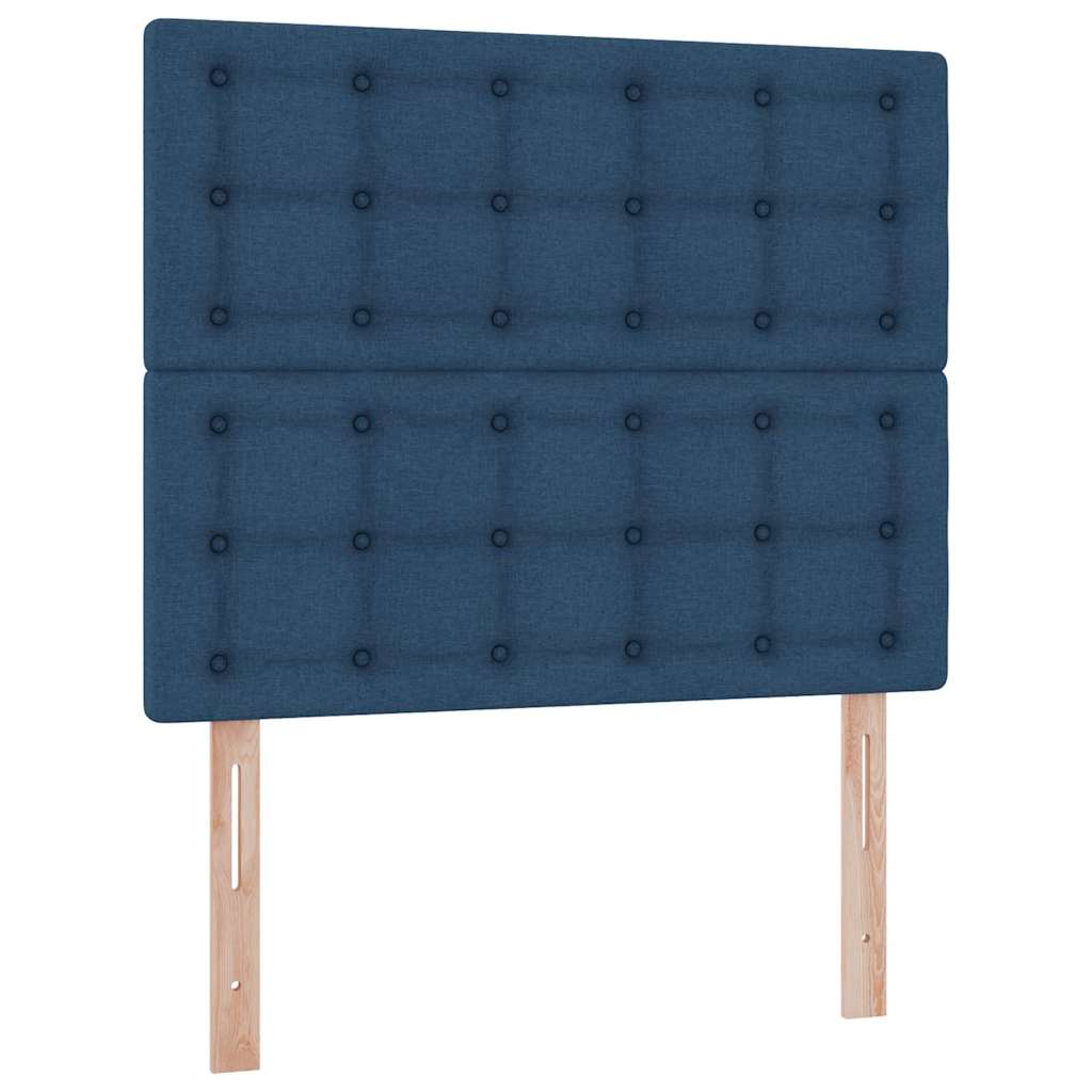 Opbergbed met LED met matras Blauw 120 x 190 cm Polyester