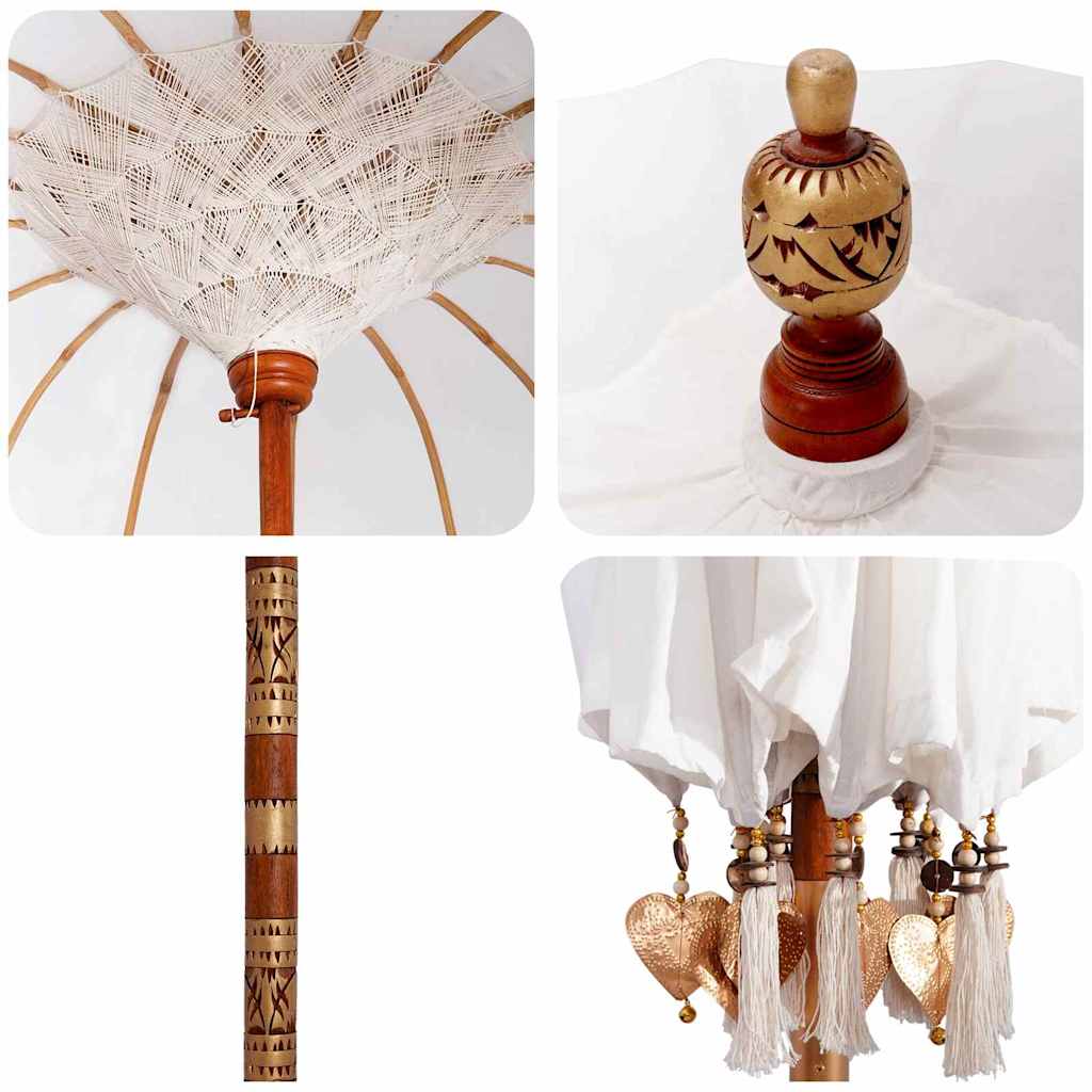 Balinese parasol met basis 250 190 x 190 x 250 cm