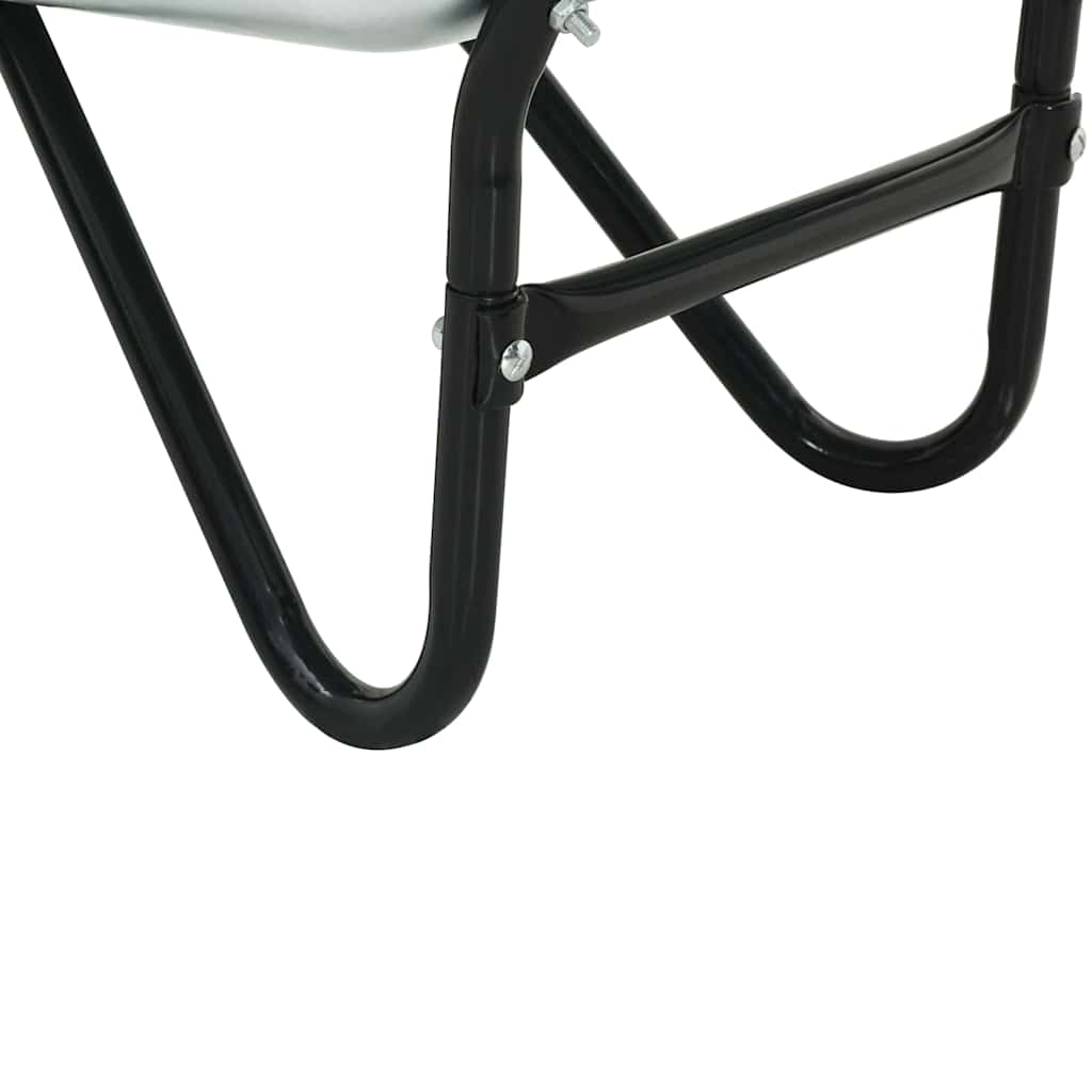 Kruiwagen Zilver en Zwart 133 x 62,5 x 58 cm Staal
