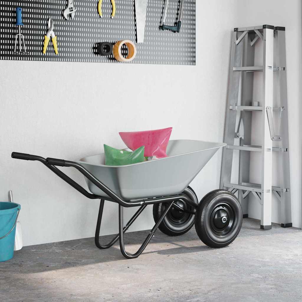 Vervanging voor kruiwagenlade Zilver 88 x 60 x 32 cm Staal