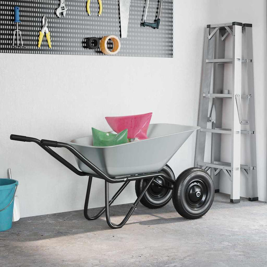 Vervanging voor kruiwagenlade Zilver 88 x 60 x 32 cm Staal