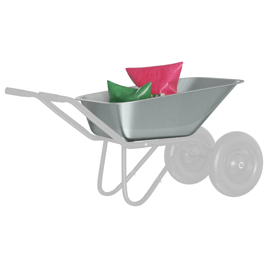 Vervanging voor kruiwagenlade Zilver 88 x 60 x 32 cm Staal
