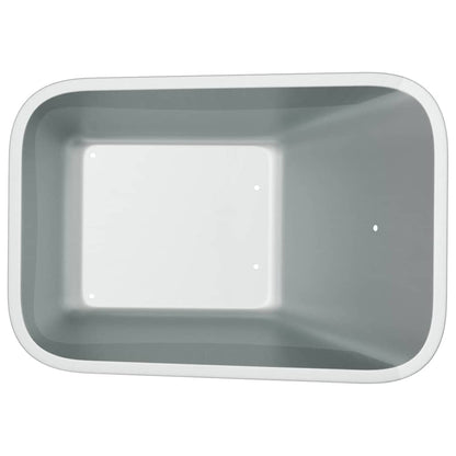 Vervanging voor kruiwagenlade Zilver 88 x 60 x 32 cm Staal