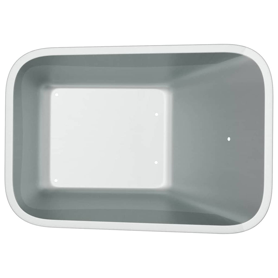 Vervanging voor kruiwagenlade Zilver 88 x 60 x 32 cm Staal