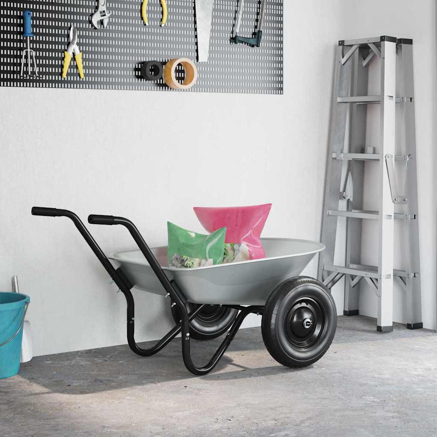 Vervanging voor kruiwagenlade Zilver 90 x 63 x 28 cm Staal