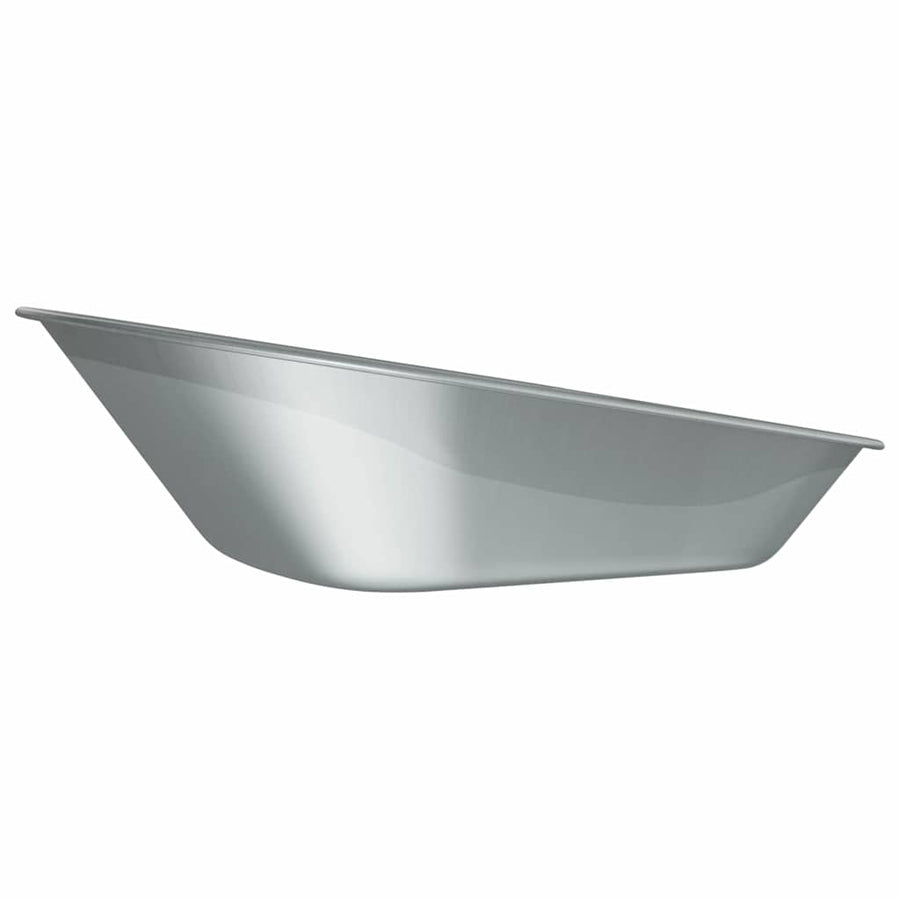 Vervanging voor kruiwagenlade Zilver 90 x 63 x 28 cm Staal