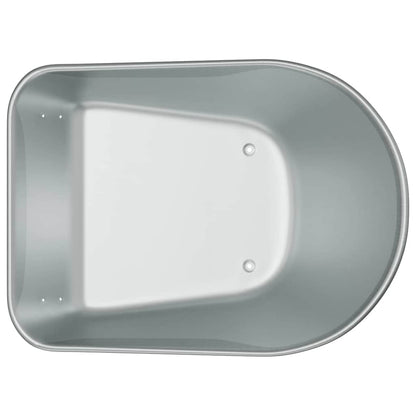 Vervanging voor kruiwagenlade Zilver 90 x 63 x 28 cm Staal