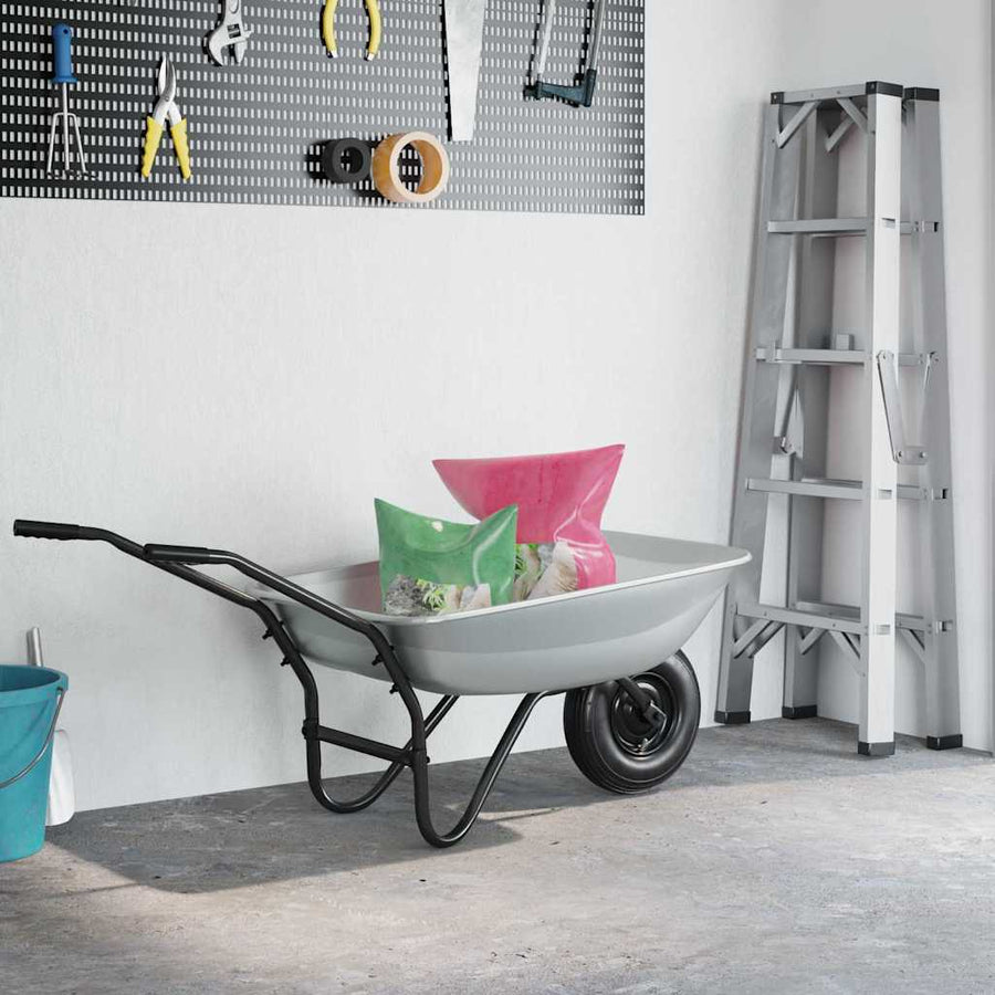 Vervanging voor kruiwagenlade Zilver 80 x 60 x 25 cm Staal