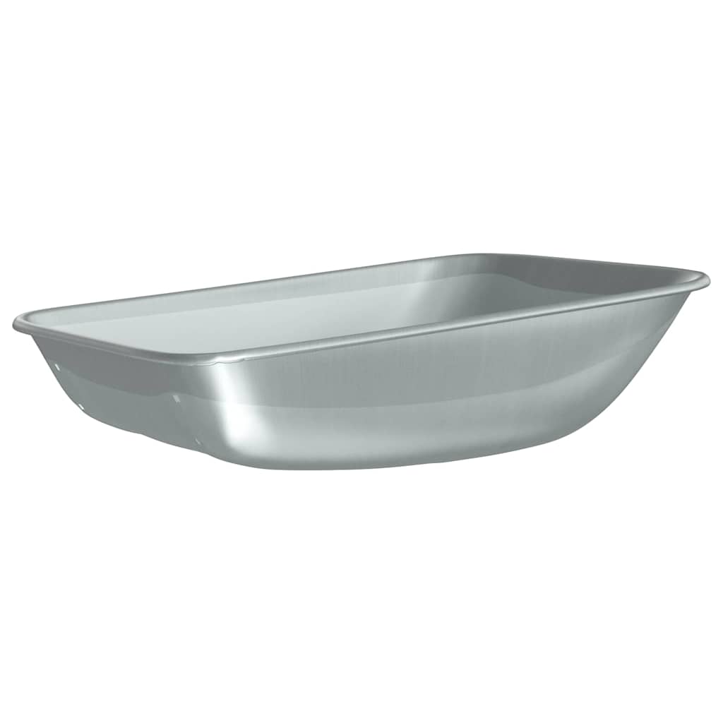 Vervanging voor kruiwagenlade Zilver 80 x 60 x 25 cm Staal