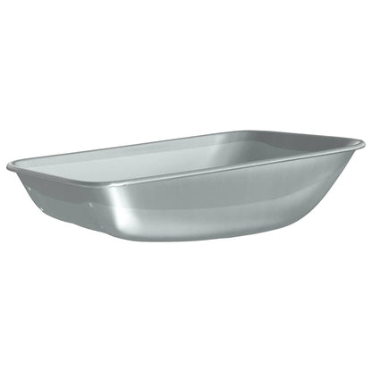 Vervanging voor kruiwagenlade Zilver 80 x 60 x 25 cm Staal
