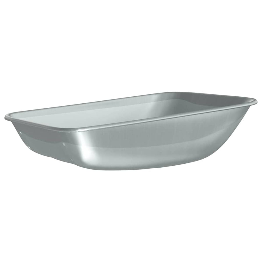 Vervanging voor kruiwagenlade Zilver 80 x 60 x 25 cm Staal
