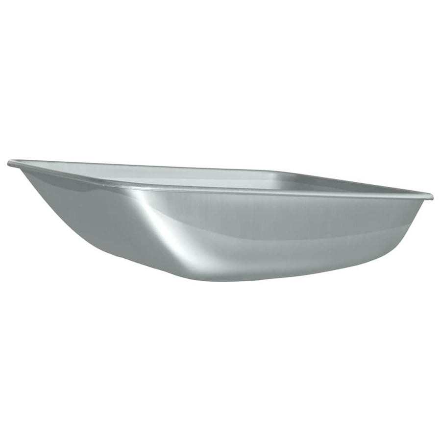 Vervanging voor kruiwagenlade Zilver 80 x 60 x 25 cm Staal