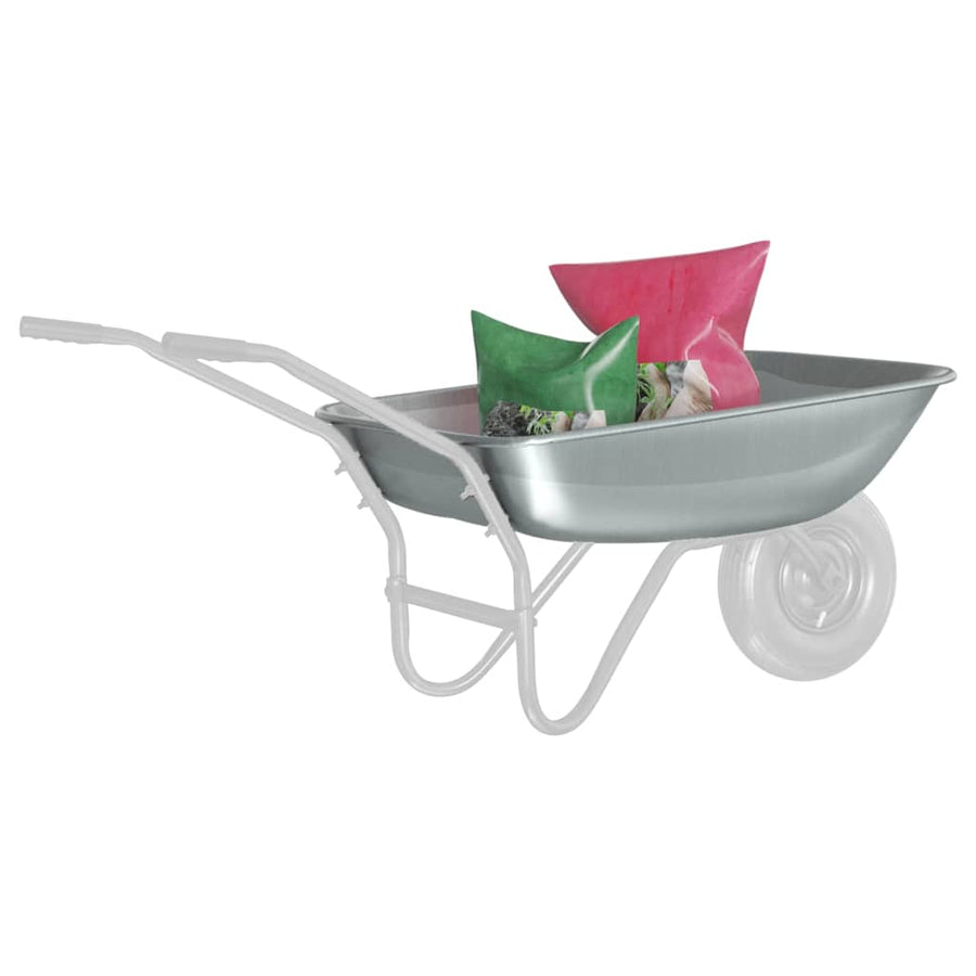 Vervanging voor kruiwagenlade Zilver 80 x 60 x 25 cm Staal