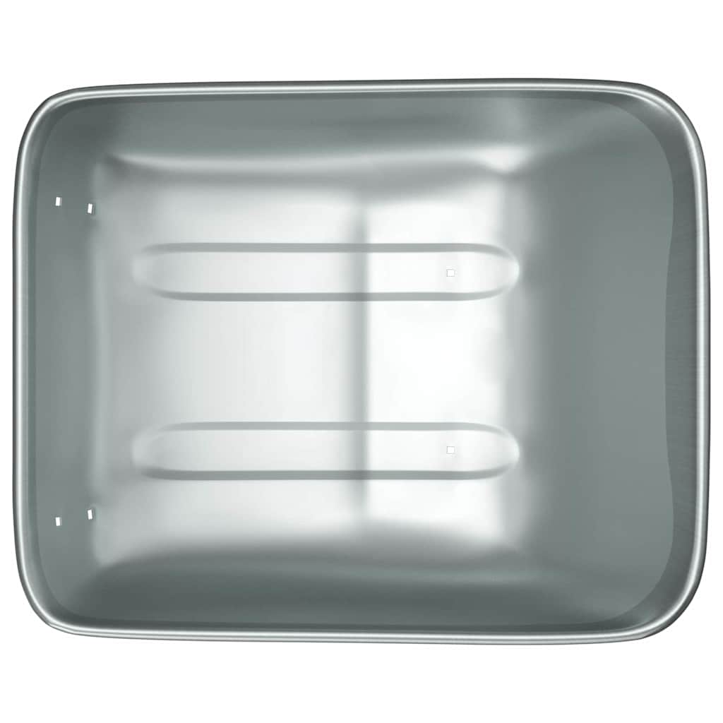 Vervanging voor kruiwagenlade Zilver 80 x 60 x 25 cm Staal
