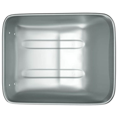 Vervanging voor kruiwagenlade Zilver 80 x 60 x 25 cm Staal