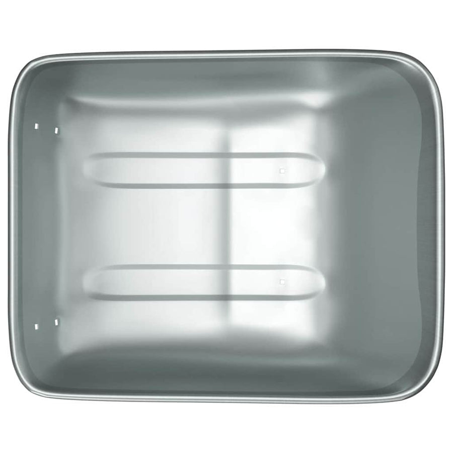 Vervanging voor kruiwagenlade Zilver 80 x 60 x 25 cm Staal