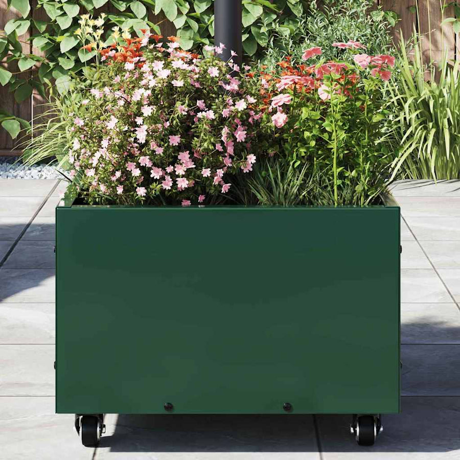 Parasolvoet 45 X 45 X 45 Cm Staal Groen
