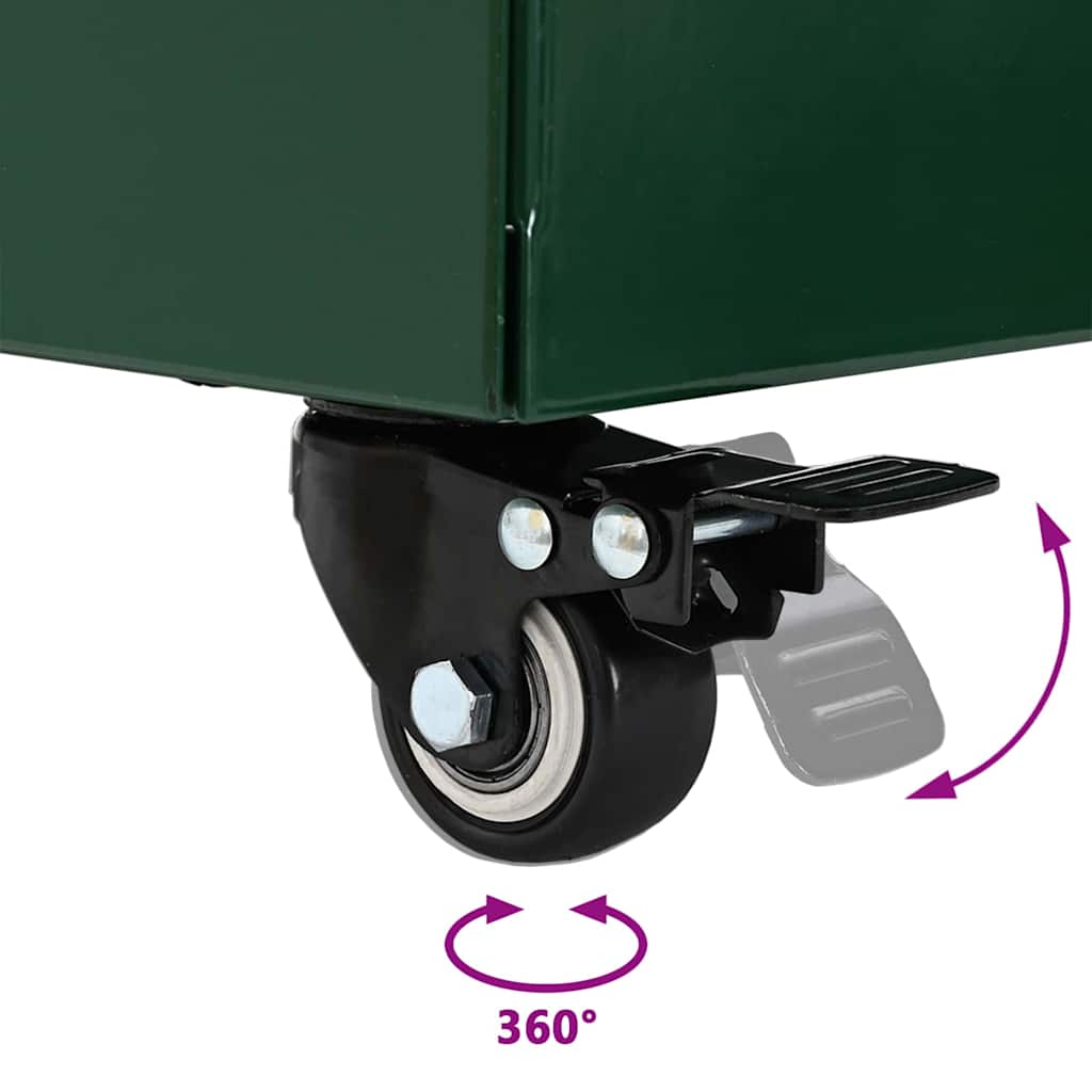 Parasolvoet 45 X 45 X 45 Cm Staal Groen
