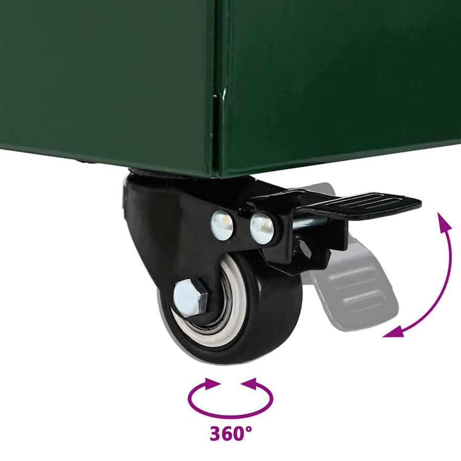 Parasolvoet 45 X 45 X 45 Cm Staal Groen