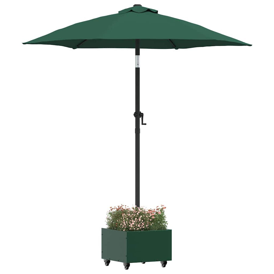 Parasolvoet 45 X 45 X 45 Cm Staal Groen