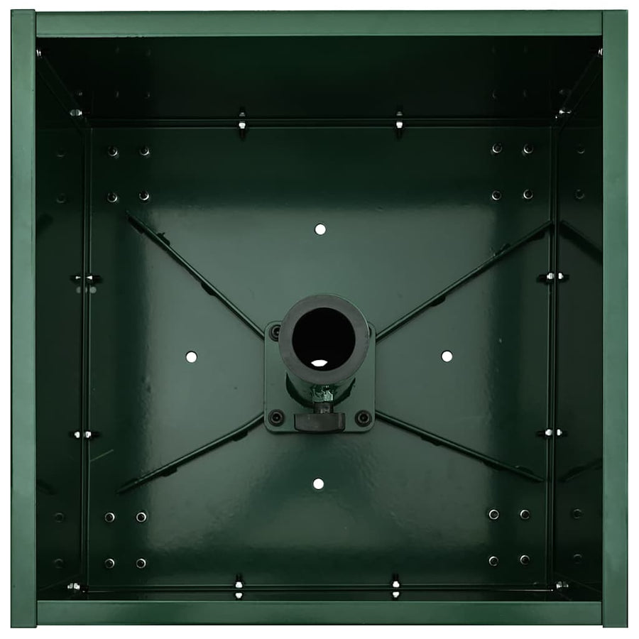 Parasolvoet 45 X 45 X 45 Cm Staal Groen