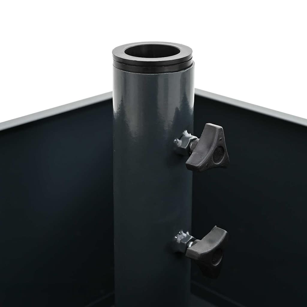 Parasolvoet 45 X 45 X 45 Cm Staal Antraciet