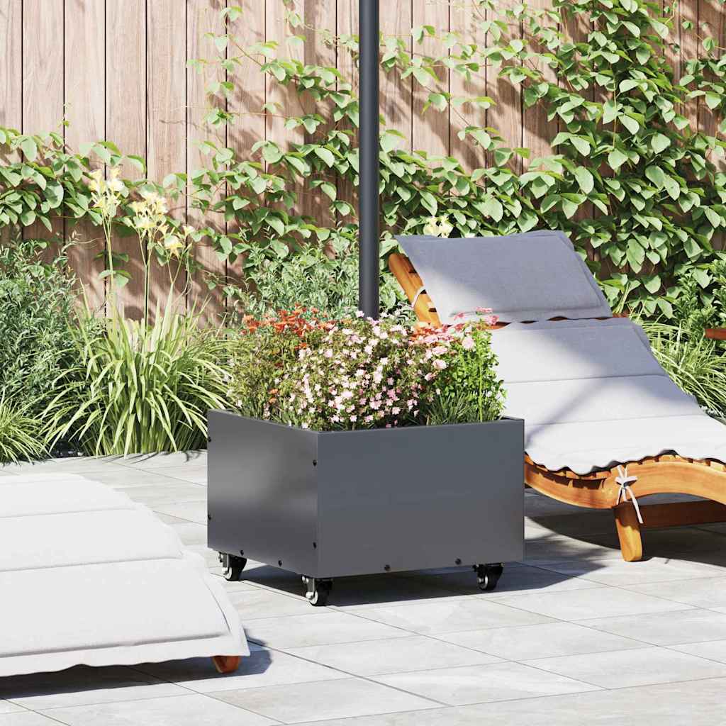 Parasolvoet 45 X 45 X 45 Cm Staal Antraciet