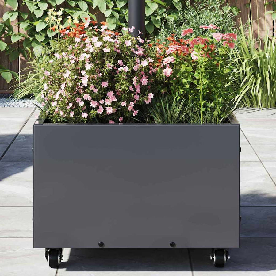 Parasolvoet 45 X 45 X 45 Cm Staal Antraciet