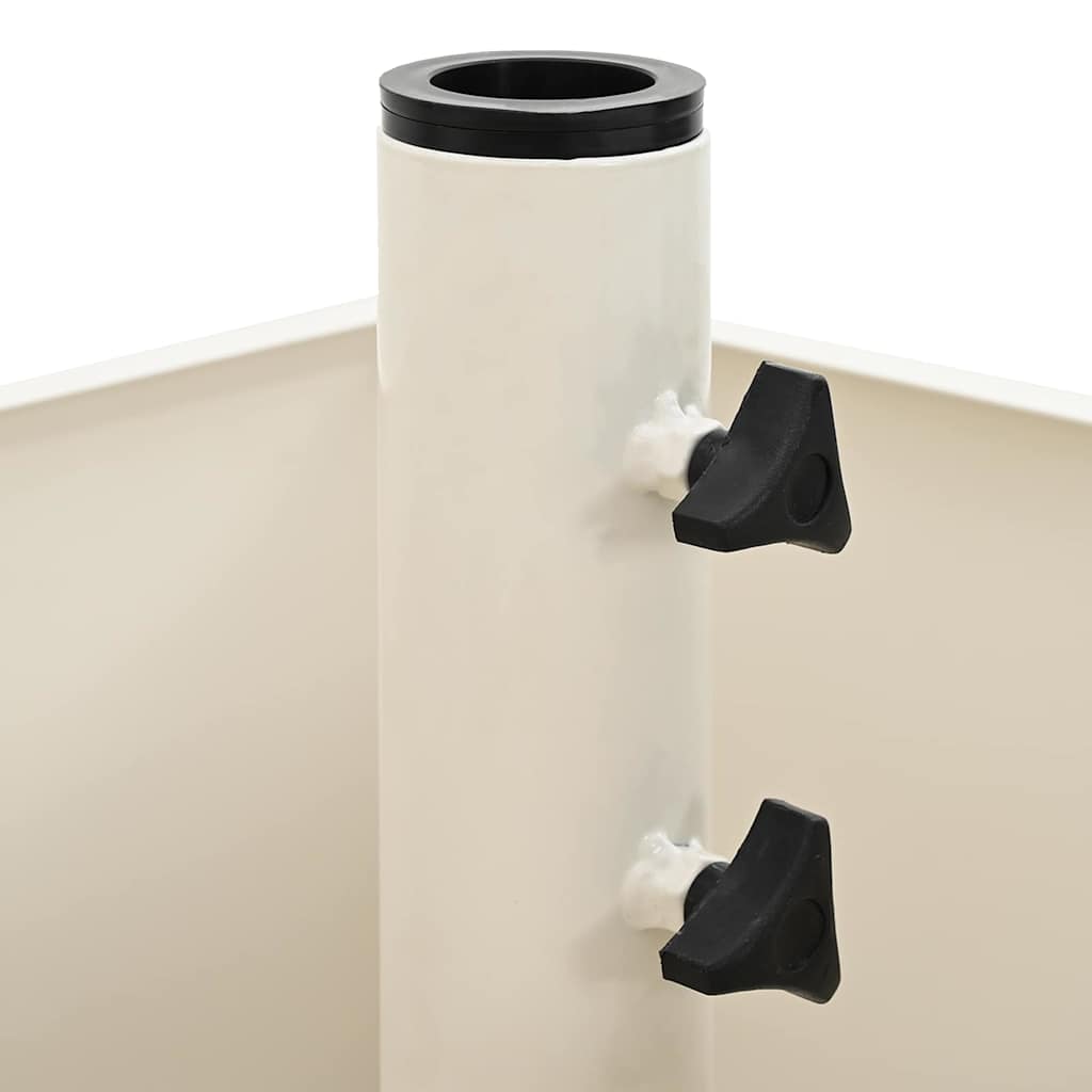 Parasolvoet 45 X 45 X 45 Cm Staal Wit