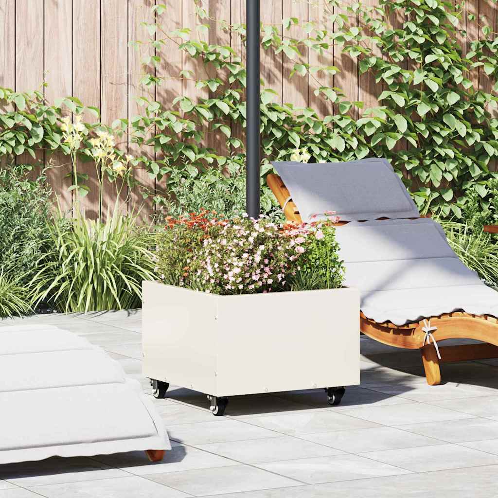 Parasolvoet 45 X 45 X 45 Cm Staal Wit