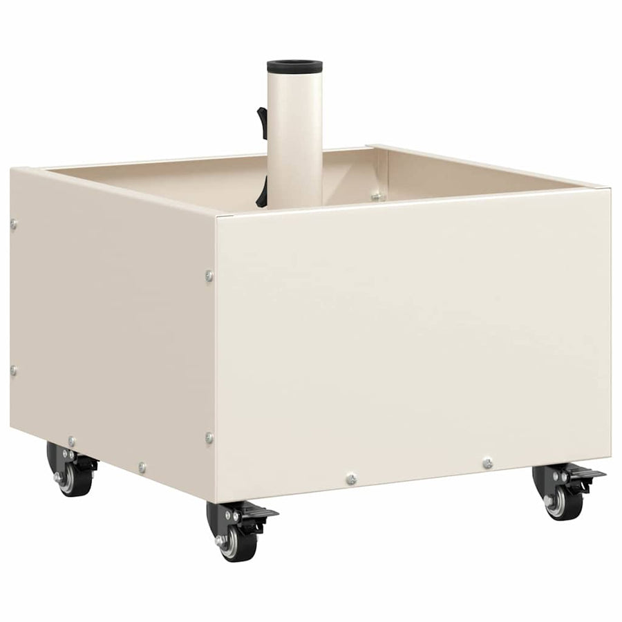 Parasolvoet 45 X 45 X 45 Cm Staal Wit