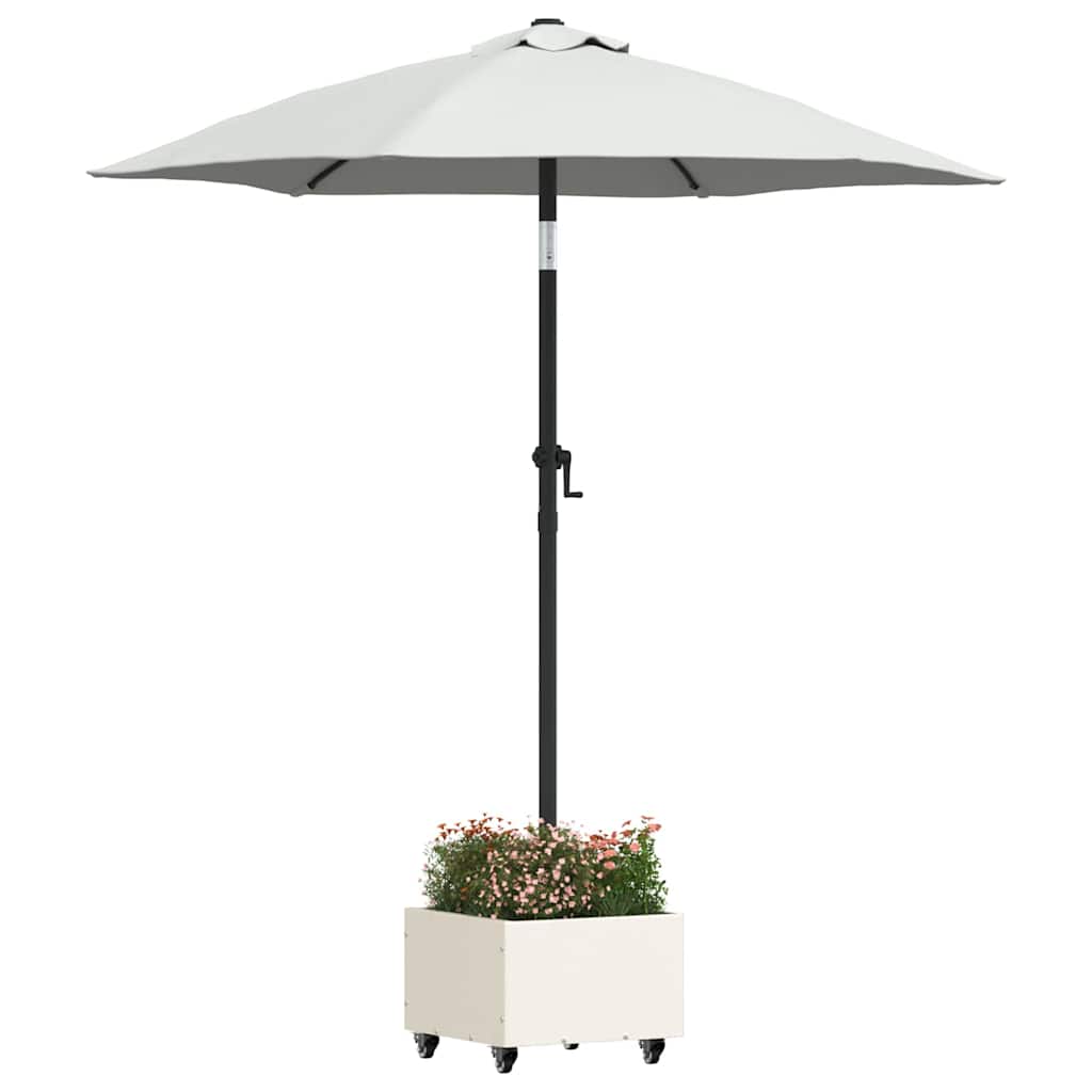 Parasolvoet 45 X 45 X 45 Cm Staal Wit