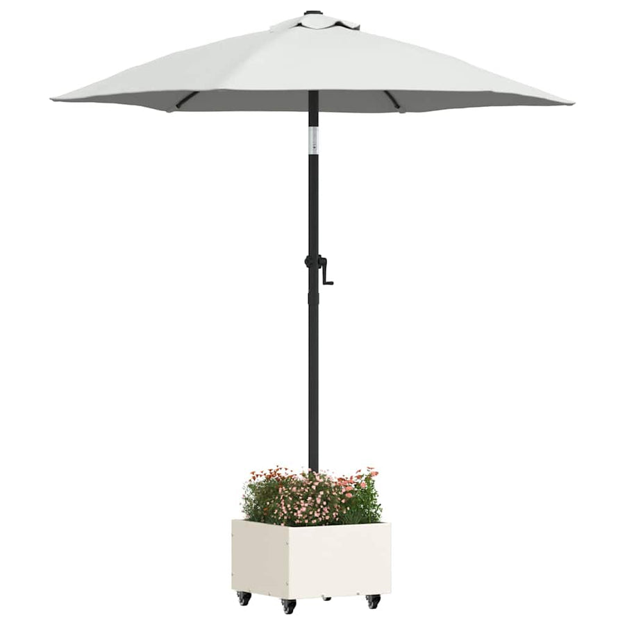 Parasolvoet 45 X 45 X 45 Cm Staal Wit