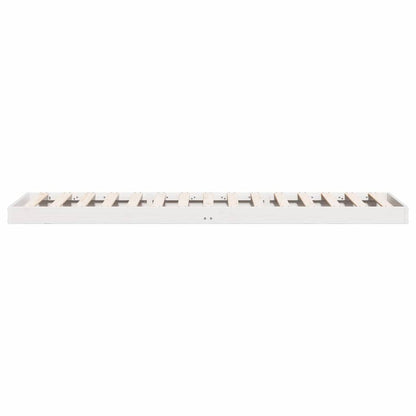 Bedframe Wit 213.5 x 104 x 9 cm Massief grenenhout