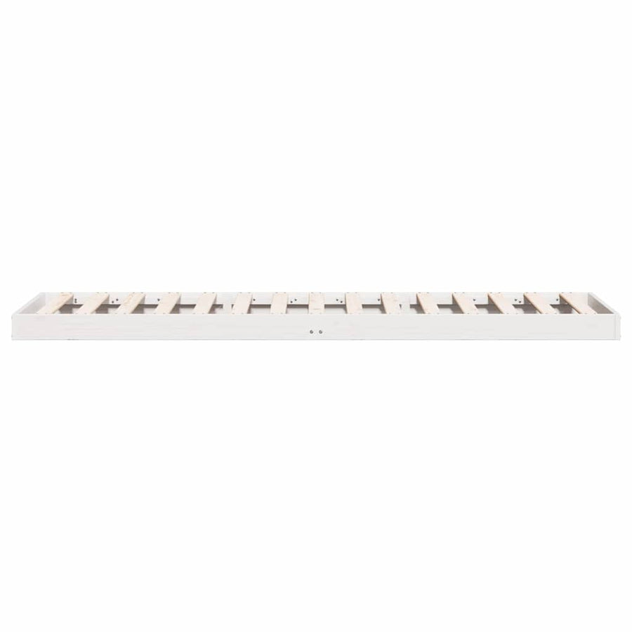 Bedframe Wit 213.5 x 104 x 9 cm Massief grenenhout