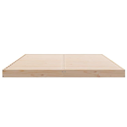 Bedframe Naturel 140 x 210 cm Massief grenenhout