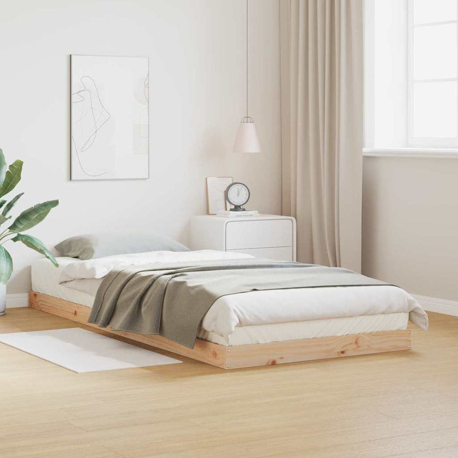 Bedframe Naturel 213.5 x 104 x 9 cm Massief grenenhout