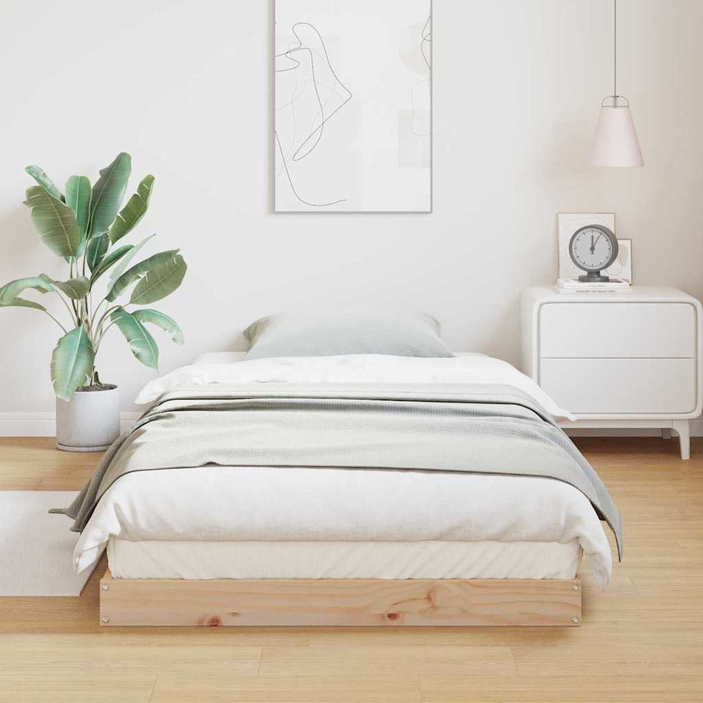 Bedframe Naturel 213.5 x 104 x 9 cm Massief grenenhout