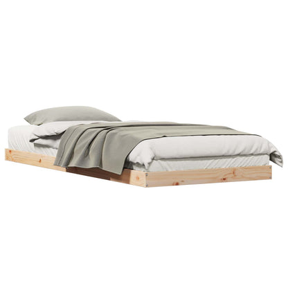 Bedframe Naturel 213.5 x 104 x 9 cm Massief grenenhout